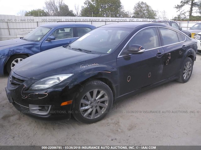 1YVHZ8CH4B5M25701 - 2011 MAZDA 6 I BLACK photo 2