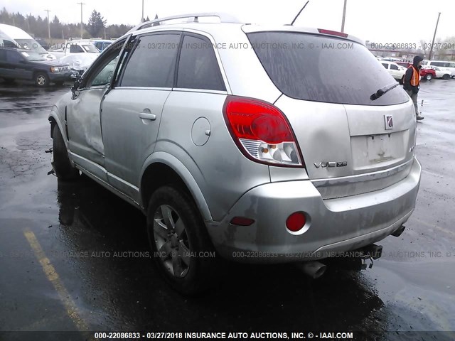 3GSDL73798S513833 - 2008 SATURN VUE XR SILVER photo 3