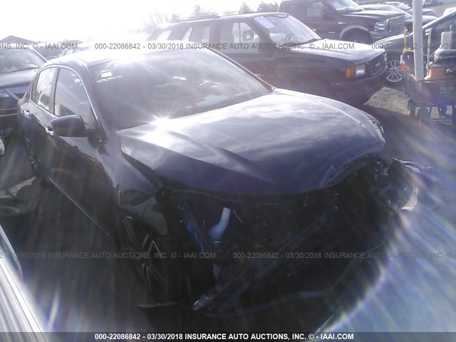 1HGCR2F58GA175779 - 2016 HONDA ACCORD SPORT BLACK photo 1