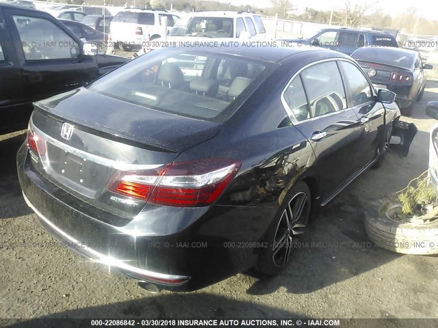 1HGCR2F58GA175779 - 2016 HONDA ACCORD SPORT BLACK photo 4