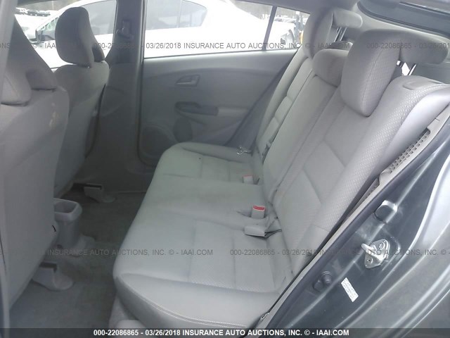 JHMZE2H39BS012074 - 2011 HONDA INSIGHT GRAY photo 8