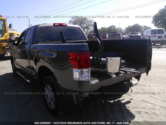 5TFRY5F19AX083403 - 2010 TOYOTA TUNDRA DOUBLE CAB SR5 BROWN photo 3