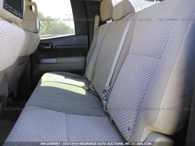 5TFRY5F19AX083403 - 2010 TOYOTA TUNDRA DOUBLE CAB SR5 BROWN photo 8