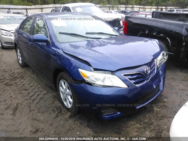 4T1BF3EK6BU647299 - 2011 TOYOTA CAMRY SE/LE/XLE Dark Blue photo 1