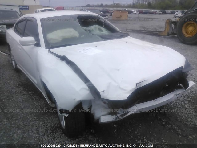 2C3CDXHG8EH361883 - 2014 DODGE CHARGER SXT WHITE photo 6