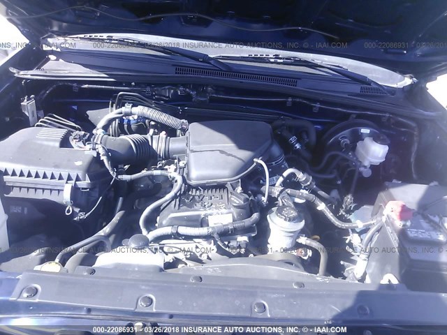 5TFJX4GNXFX049229 - 2015 TOYOTA TACOMA DOUBLE CAB PRERUNNER BLUE photo 10