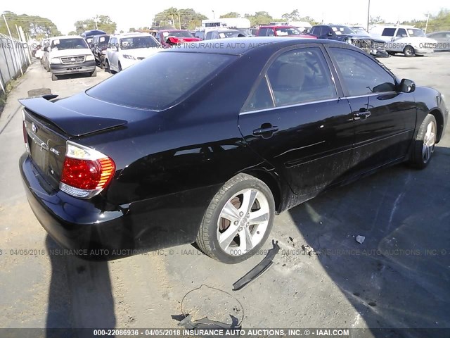 4T1BE32KX6U695188 - 2006 TOYOTA CAMRY LE/XLE/SE BLACK photo 4