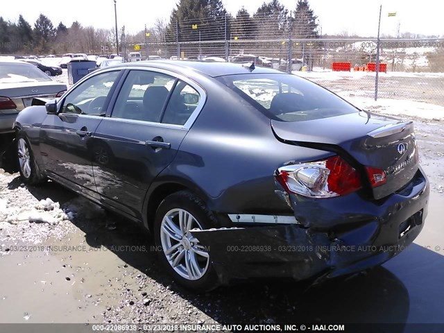 JN1CV6AR5DM760439 - 2013 INFINITI G37 Light Blue photo 3