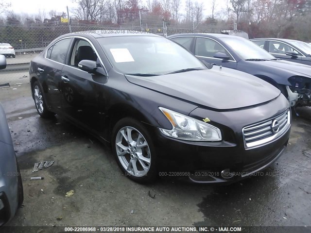 1N4AA5AP0CC837866 - 2012 NISSAN MAXIMA S/SV BLACK photo 1