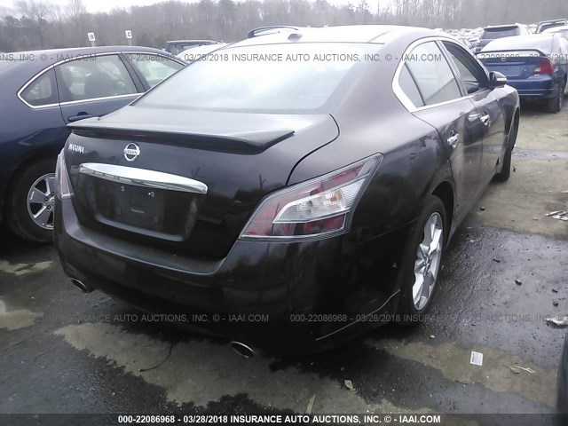 1N4AA5AP0CC837866 - 2012 NISSAN MAXIMA S/SV BLACK photo 4