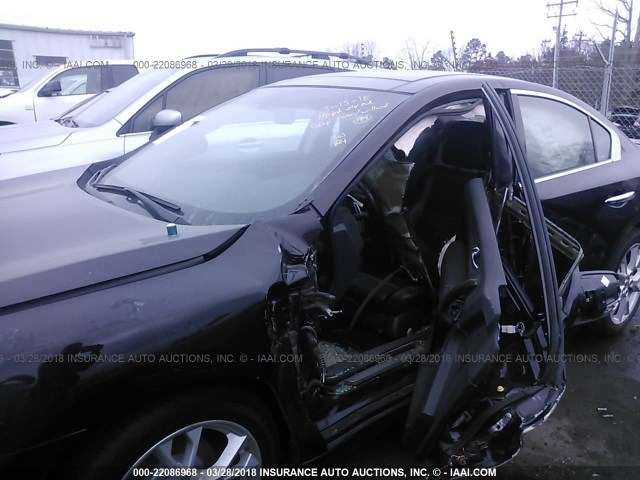 1N4AA5AP0CC837866 - 2012 NISSAN MAXIMA S/SV BLACK photo 6