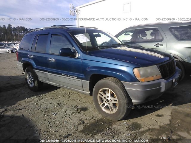 1J4GX48S81C705212 - 2001 JEEP GRAND CHEROKEE LAREDO Dark Blue photo 1