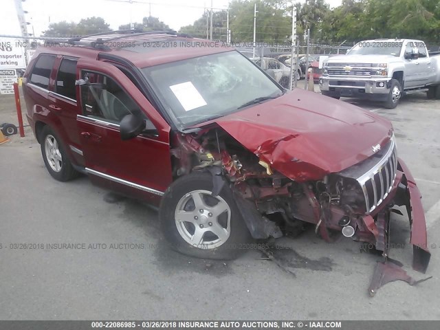 1J8HR58N85C719257 - 2005 JEEP GRAND CHEROKEE LIMITED RED photo 6