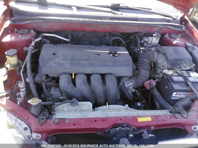 2T1BR32E06C589803 - 2006 TOYOTA COROLLA CE/LE/S RED photo 10