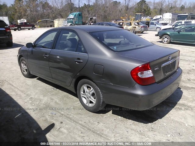 4T1BE32K64U825755 - 2004 TOYOTA CAMRY LE/XLE/SE GRAY photo 3