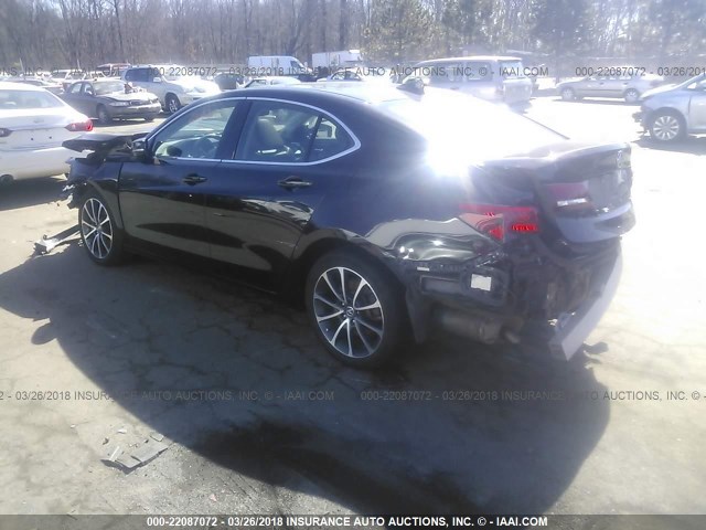 19UUB3F53FA000157 - 2015 ACURA TLX TECH MAROON photo 3