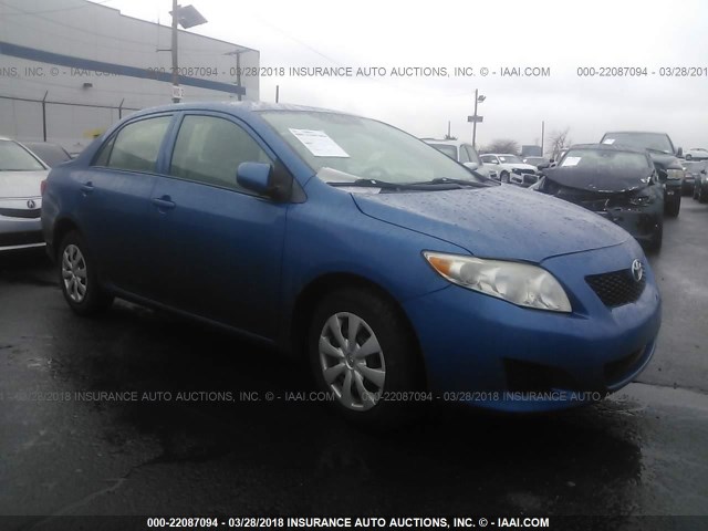 1NXBU40E09Z065996 - 2009 TOYOTA COROLLA S/LE/XLE BLUE photo 1