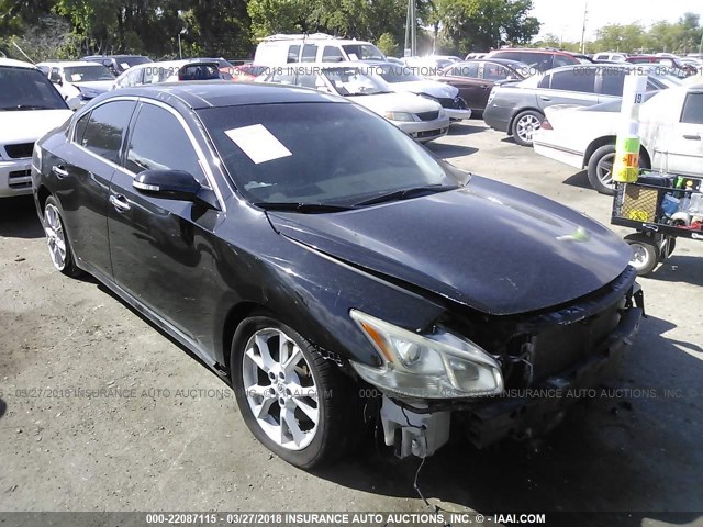 1N4AA5AP5DC824631 - 2013 NISSAN MAXIMA S/SV BLACK photo 1