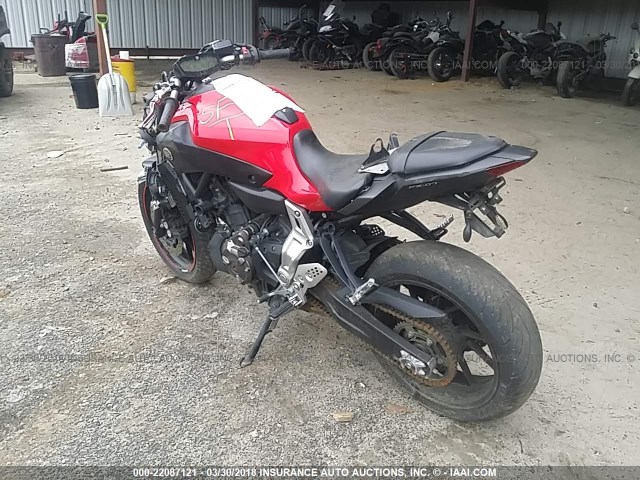 JYARM06E1FA000117 - 2015 YAMAHA FZ07 RED photo 3