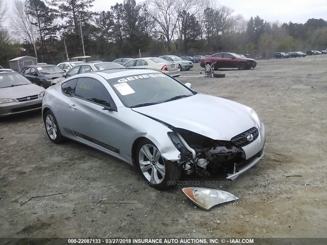 KMHHU6KH4BU046578 - 2011 HYUNDAI GENESIS COUPE 3.8L SILVER photo 1