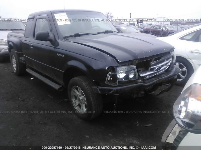 1FTZR45E33PB01280 - 2003 FORD RANGER SUPER CAB BLACK photo 6