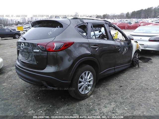 JM3KE2CY6G0733467 - 2016 MAZDA CX-5 TOURING Коричневый фото 4