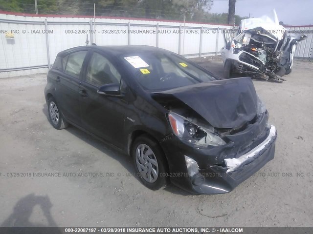 JTDKDTB39F1100350 - 2015 TOYOTA PRIUS C BLACK photo 1