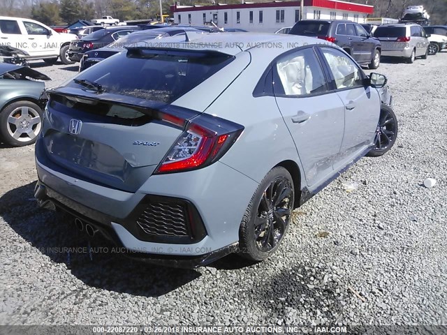 SHHFK7H4XHU417593 - 2017 HONDA CIVIC SPORT GRAY photo 4