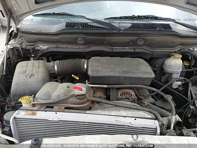 1D7HA16N93J602358 - 2003 DODGE RAM 1500 ST/SLT WHITE photo 10