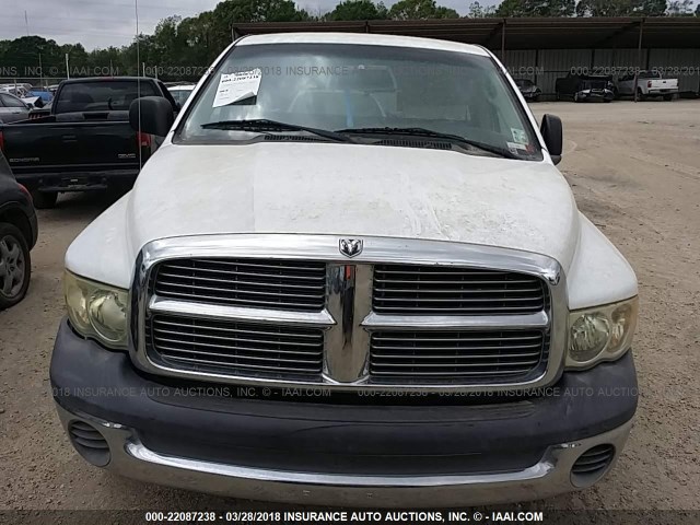 1D7HA16N93J602358 - 2003 DODGE RAM 1500 ST/SLT WHITE photo 6