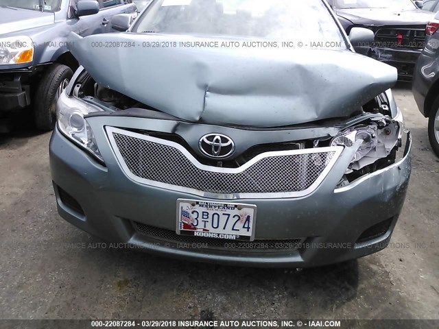 4T1BF3EK4BU751077 - 2011 TOYOTA CAMRY SE/LE/XLE GREEN photo 6