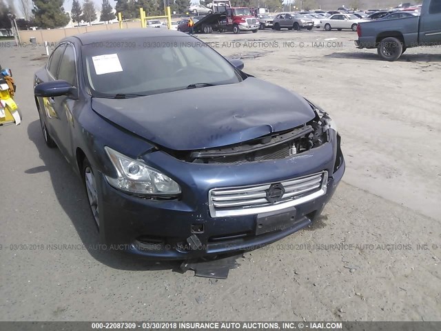 1N4AA5AP4CC821282 - 2012 NISSAN MAXIMA S/SV Dark Blue photo 1