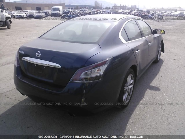 1N4AA5AP4CC821282 - 2012 NISSAN MAXIMA S/SV Dark Blue photo 4