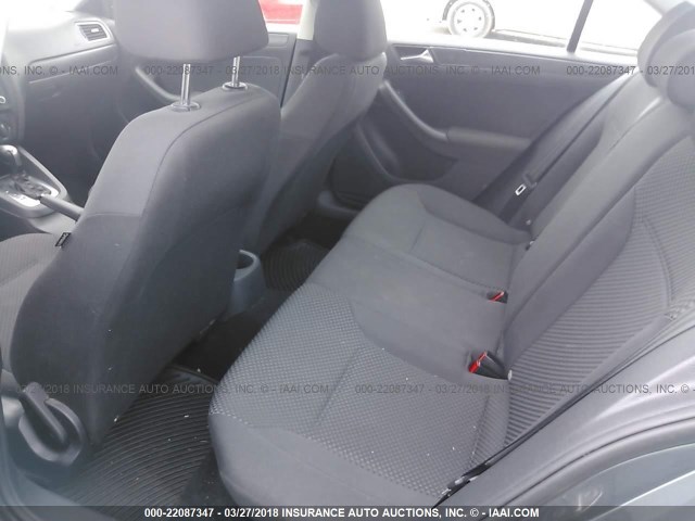 3VW2K7AJXCM375069 - 2012 VOLKSWAGEN JETTA S 灰色 照片 8