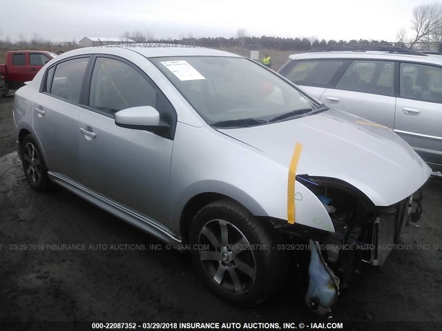 3N1AB6AP0CL783229 - 2012 NISSAN SENTRA 2.0/2.0S/SR/2.0SL SILVER photo 1