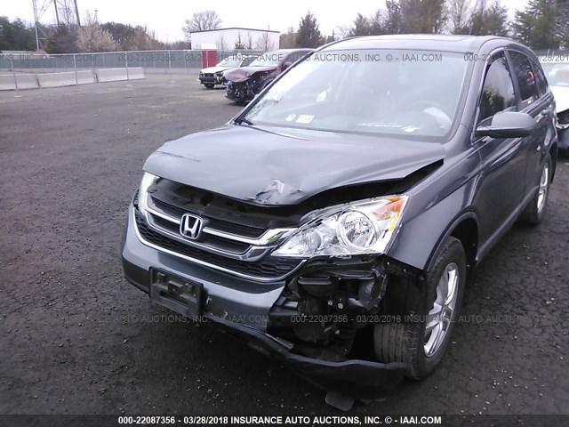 5J6RE4H78AL089506 - 2010 HONDA CR-V EXL GRAY photo 6