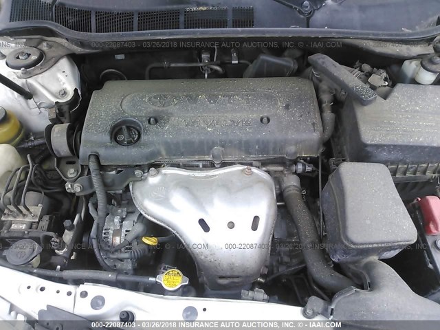 4T1BE46K08U785565 - 2008 TOYOTA CAMRY CE/LE/XLE/SE WHITE photo 10