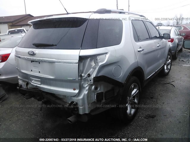 1FM5K8F81DGA05602 - 2013 FORD EXPLORER LIMITED 银色 照片 4