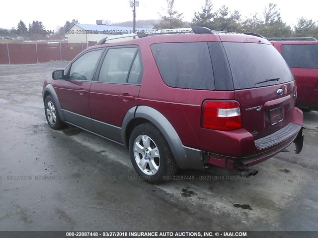 1FMDK05127GA37450 - 2007 FORD FREESTYLE SEL RED photo 3