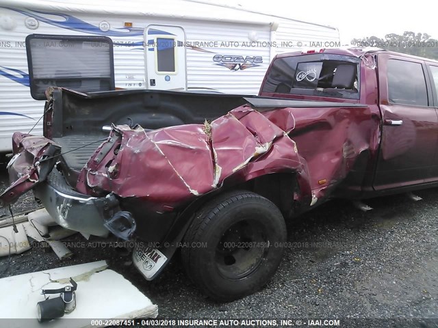 3C63DRKL5CG307653 - 2012 DODGE 3500 4X4 CREWCAB LONGHORN MAROON photo 7