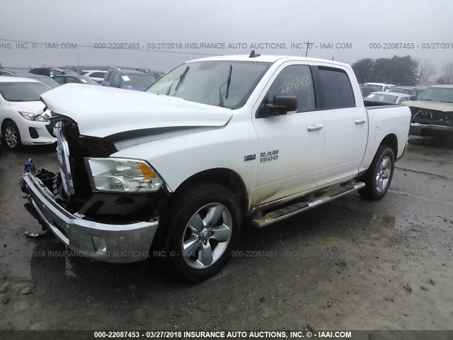 3C6RR7LT9HG511085 - 2017 RAM 1500 SLT WHITE photo 2