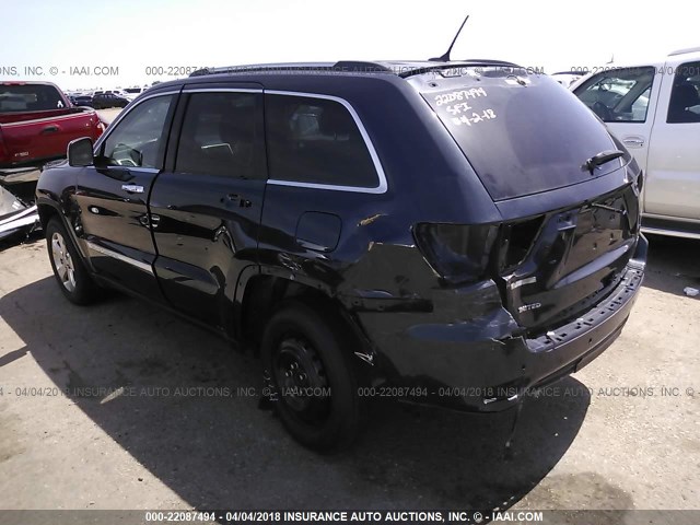 1C4RJEBG4DC642494 - 2013 JEEP GRAND CHEROKEE LIMITED GRAY photo 3