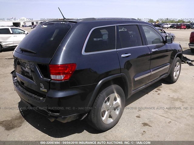 1C4RJEBG4DC642494 - 2013 JEEP GRAND CHEROKEE LIMITED GRAY photo 4