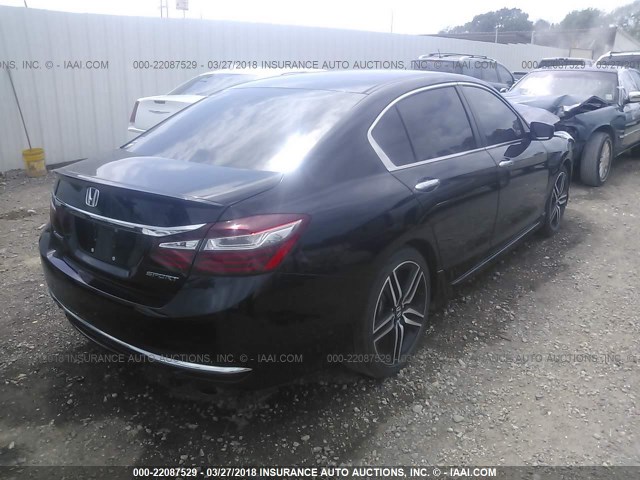 1HGCR2F5XHA037047 - 2017 HONDA ACCORD SPORT أسود صورة 4