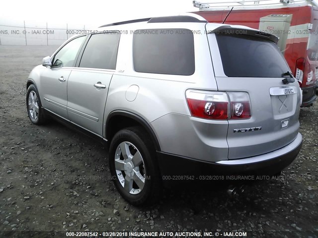 1GKER33707J171829 - 2007 GMC ACADIA SLT-2 GRAY photo 3