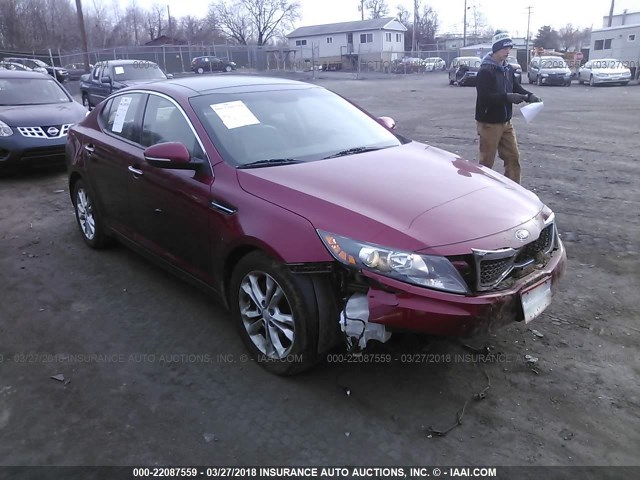 5XXGN4A77DG163008 - 2013 KIA OPTIMA EX RED photo 1