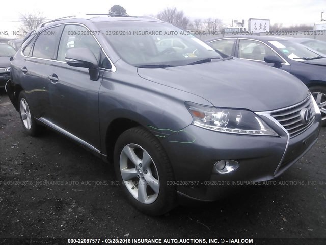 2T2BK1BA9DC173408 - 2013 LEXUS RX 350/BASE/F SPORT GRAY photo 1