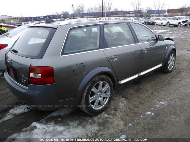 WA1YD64B34N038380 - 2004 AUDI ALLROAD BROWN photo 4