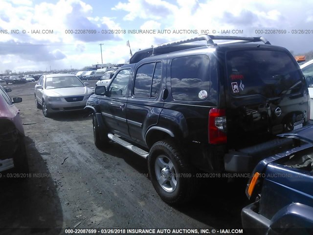 5N1ED28Y94C677418 - 2004 NISSAN XTERRA XE/SE BLUE photo 3