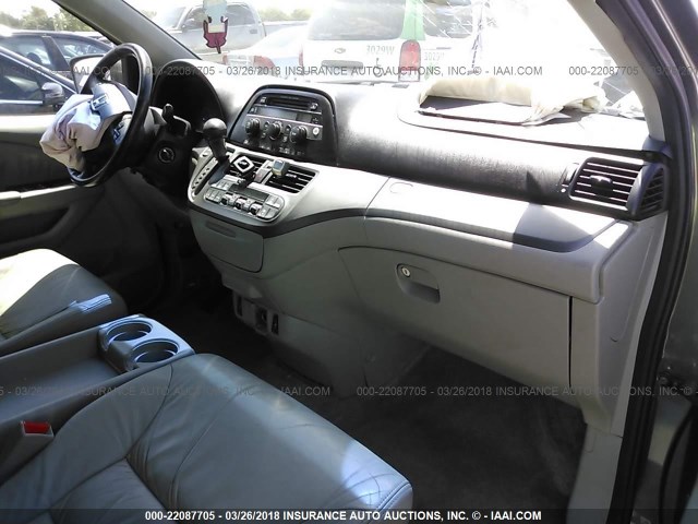 5FNRL38697B448774 - 2007 HONDA ODYSSEY EXL ნაცრისფერი ფოტო 5